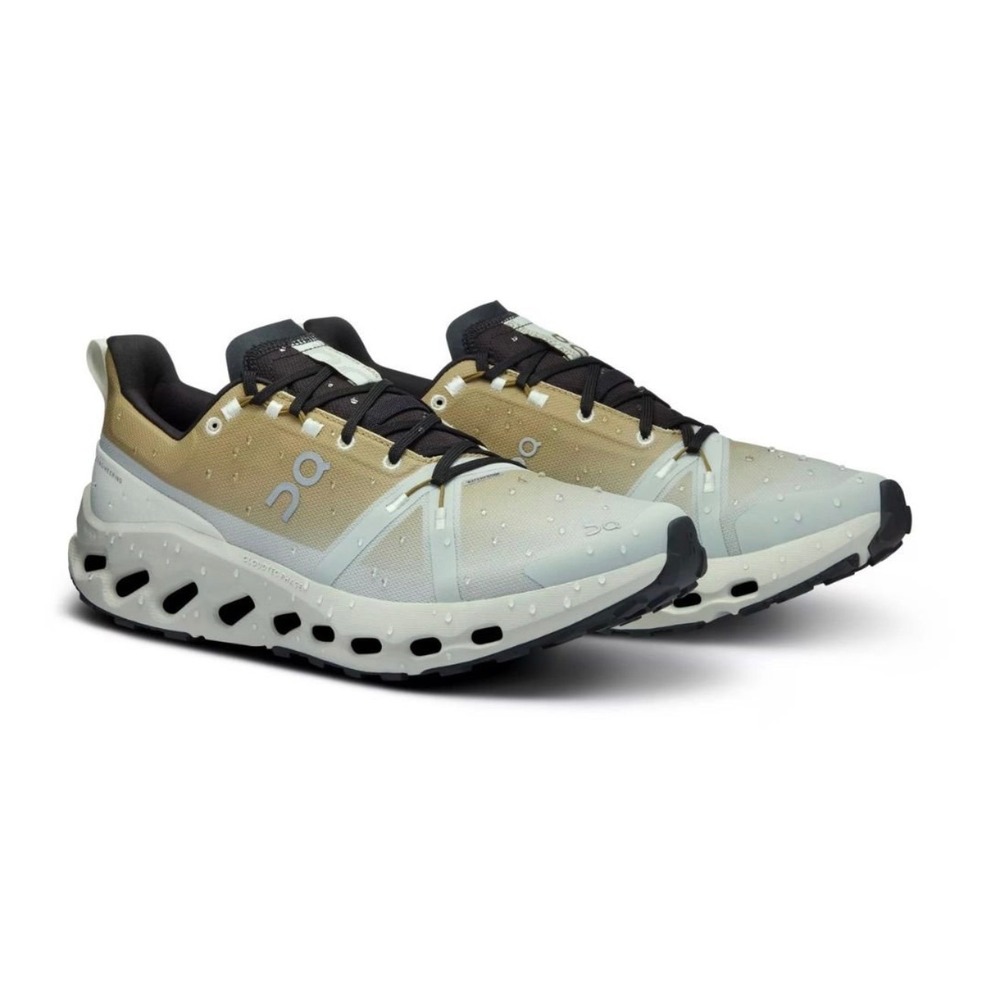 On Men's Cloudsurfer Trail Waterproof Running Shoes Safari Mineral Size 8 NWB - Picture 2 of 8